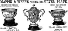 Advertisement for Mappin & Webb’s Presentation Silver Plate, 1890. Creator: Unknown