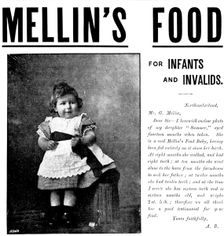 Advertisement for Mellin's Food for Infants and Invalids, 1895. Creator: Unknown