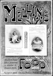 Advertisement for Mellin's Food for Infants & Invalids, 1898. Creator: Unknown