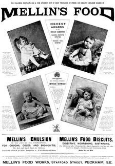 Advertisement for Mellin's Food, 1895. Creator: Unknown