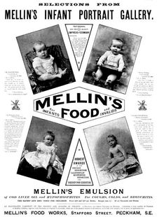 Advertisement for Mellin's Food for Infants and Invalids, 1895. Creator: Unknown