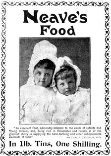 Advertisement for Neave's Food, 1898. Creator: Unknown