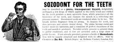 Advertisement for Sozodont for the teeth, 1890. Creator: Unknown