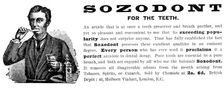 Advertisement for Sozodont for the Teeth, 1890. Creator: Unknown