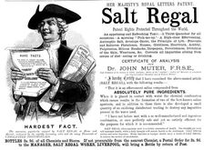 Advertisement for Salt Regal, 1890. Creator: Unknown