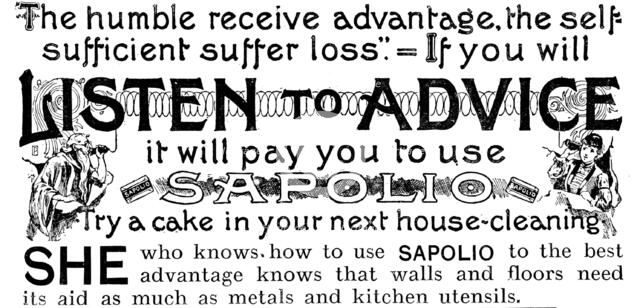 Advertisement for Sapolio, 1890. Creator: Unknown.