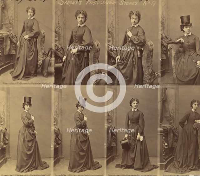 [Advertisement for Sarony's Photographic Studies], 1880s. Creator: Napoleon Sarony.