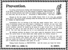 Advertisement for Scott's Emulsion, 1898. Creator: Unknown