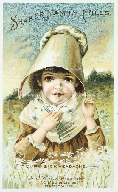 Advertisement for Shaker Family Pills, 1891. Artist: Anon