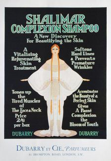 Advertisement for Shalimar complexion shampoo by Dubarry, 1930