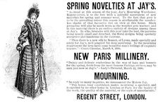 Advertisement for Spring Novelties at Jay's, 1890. Creator: Unknown
