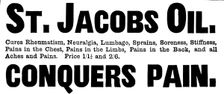 Advertisement for St. Jacobs Oil, 1895. Creator: Unknown