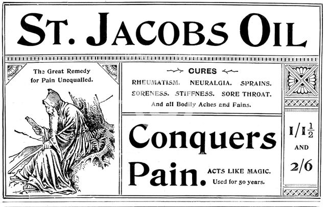 Advertisement for St. Jacobs Oil, 1895. Creator: Unknown.