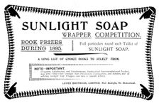 Advertisement for Sunlight Soap, 1895. Creator: Unknown