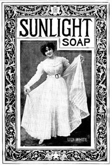 Advertisement for Sunlight Soap, 1898. Creator: Unknown