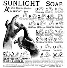 Advertisement for Sunlight Soap, 1890. Creator: Unknown