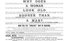 Advertisement for Sunlight Soap, 1890. Creator: Unknown