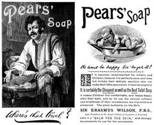 Advertisement for Pears Soap, 1895. Creator: Unknown