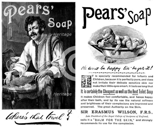 Advertisement for Pears' Soap, 1895. Creator: Unknown.