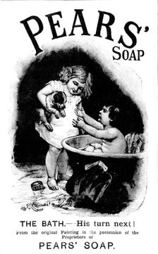 Advertisement for Pears Soap, 1895. Creator: Unknown