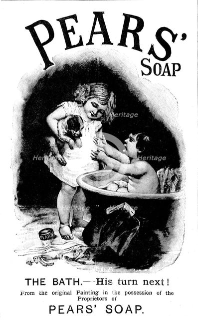Advertisement for Pears' Soap, 1895. Creator: Unknown.