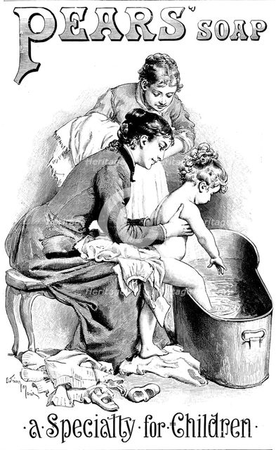 Advertisement for Pears' Soap, 1895. Creator: Unknown.