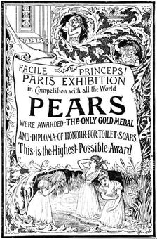 Advertisement for Pears Soap, 1890. Creator: Unknown