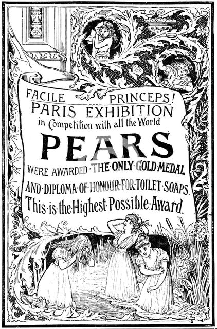 Advertisement for Pears’ Soap, 1890. Creator: Unknown.