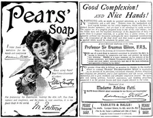 Advertisement for Pears Soap, 1890. Creator: Unknown