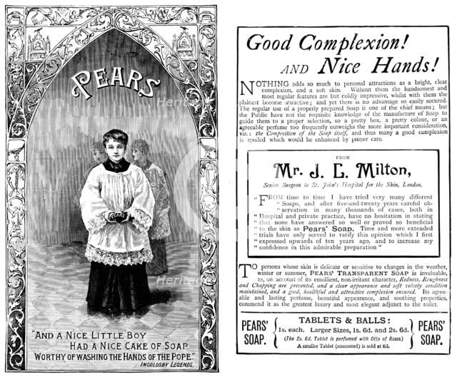 Advertisement for Pears’ Soap, 1890. Creator: Unknown.