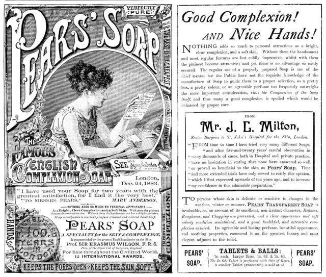 Advertisement for Pears’ Soap, 1890. Creator: Unknown.