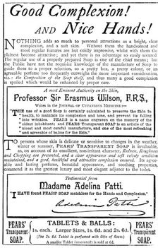 Advertisement for Pears Transparent Soap, 1890. Creator: Unknown
