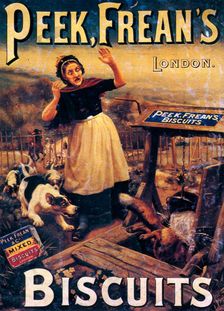 Advertisement for Peek Frean's Biscuits, late 19th century