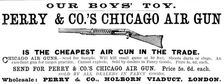 Advertisement for Perry & Co.’s Chicago Air Gun, 1890. Creator: Unknown