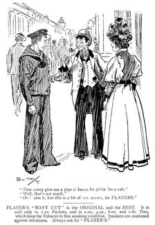 Advertisement for Player's "Navy Cut" tobacco, 1898. Creator: Unknown