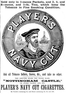 Advertisement for Player's Navy Cut Cigarettes, 1895. Creator: Unknown