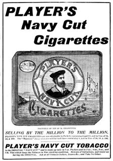 Advertisement for Player's Navy Cut Cigarettes, 1898. Creator: Unknown