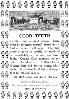 Advertisement for Quaker Oats, 1898. Creator: Unknown