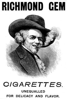 Advertisement for Richmond Gem Cigarettes, 1895. Creator: Unknown