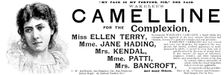 Advertisement for Wakelee's Camelline for the Complexion, 1895. Creator: Unknown