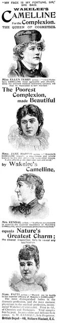 Advertisement for Wakelee's Camelline for the Complexion, 1895. Creator: Unknown.