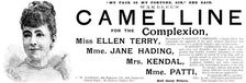 Advertisement for Wakelee's Camelline for the Complexion, 1895. Creator: Unknown