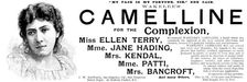 Advertisement for Wakelee's Camelline for the Complexion, 1895. Creator: Unknown