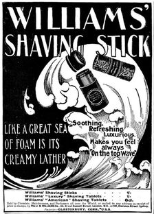Advertisement for Williams Shaving Stick, 1898. Creator: Unknown