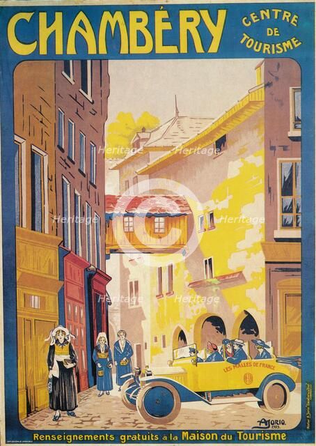 Advertisement for tourism at Chambery, France, c1920s. Artist: Unknown.