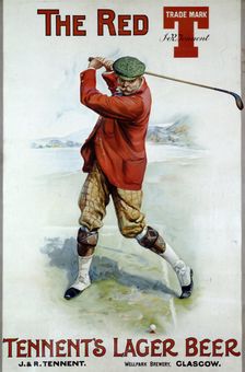 Advertisement for Tennent's Lager, Scotland, c1900. Creator: Unknown