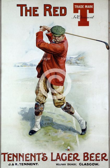 Advertisement for Tennent's Lager, Scotland, c1900. Creator: Unknown.