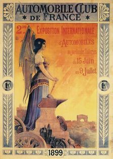Advertisement for the Automobile Club de France's International Automobile Exposition, 1899