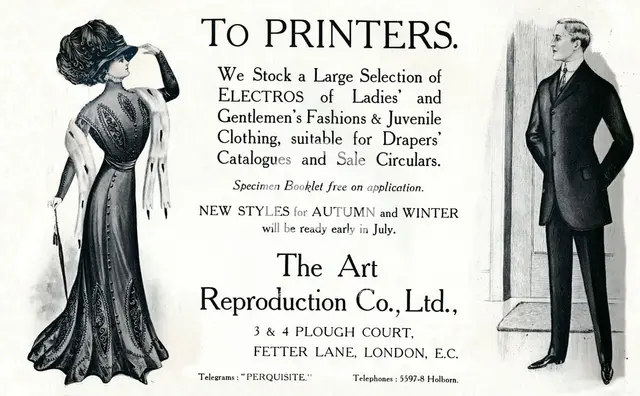 Advertisement for The Art Reproduction Co., Ltd, 1909. Creator: Unknown.
