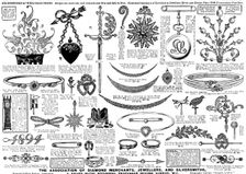 Advertisement for the Association of Diamond Merchants, Jewellers, and Silversmiths, 1895. Creator: Unknown